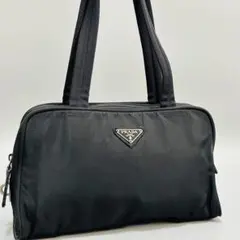 PRADA プラダ ハンドバッグ トートバッグ 三角プレート　ブラック