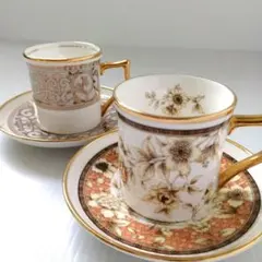 HOYA エスプレッソ カップ＆ソーサー デミタスカップ コーヒー アンティーク