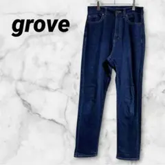 ✨美品✨【grove】グローブ ハイウエストストレートデニムパンツ ジーパンのサムネイル