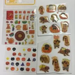 平成レトロ　犬シール　ぷくシール