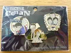 DETECTIVE CONAN メタルクリップ 3個セット ユニバUSJ