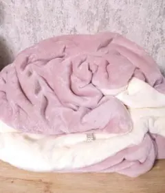 18日迄★限定破格！❤みかん❤超厚手＊極やわ⭐Wボア☆超特大ブランケット❤