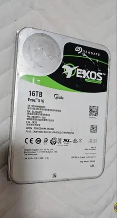 Seagate Exos X16 16TB SAS HDD 動作未確認 ジャンク Seagate Exos X16 12TB SAS HDD 2台セット ジャンク - メルカリ