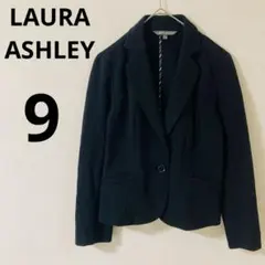 ローラアシュレイ　テーラードジャケット　 【9】　裏地ストライプ柄　綿混