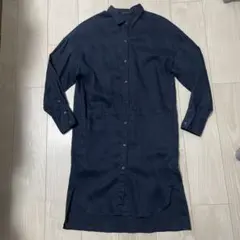 BARNYARDSTORM ネイビー シャツワンピース サイズ1