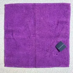 BURBERRY　バーバリー　タオルハンカチ　パープル系　チェック　約26cm