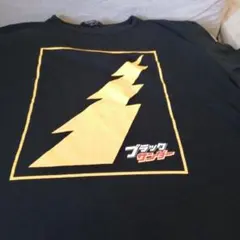 おもしろTシャツブラックサンダー ブラック Lサイズ