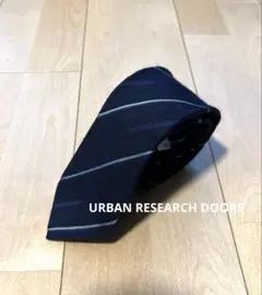 【お得】URBAN RESEARCH DOORS ネイビー ストライプ ネクタイ