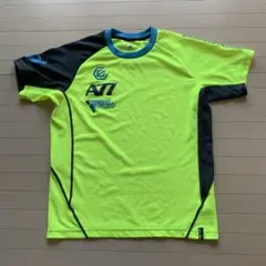 asics 半袖シャツ M 蛍光イエロー