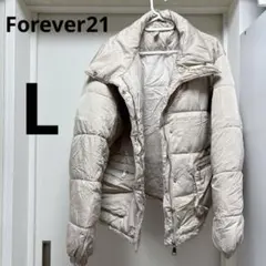 古着✨️FOREVER 21 ベージュ ダウンジャケット 【Lサイズ】