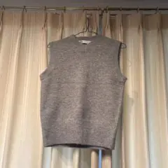 ZARA グレー ニットベスト Sサイズ