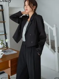 SHINE DAZY ダブルボタン ショート丈 ジャケット