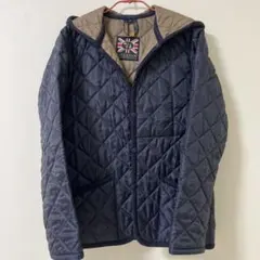⭐︎値下げ　LAVENHAM ネイビー フード付きキルティングジャケット