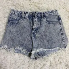 ライトブルー デニムショートパンツ