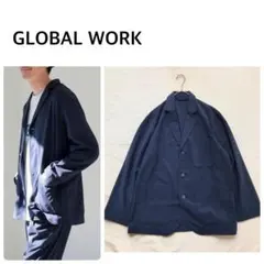 美品 GLOBAL WORK 爽快DRYタッチ ジャケット 春夏 ドライ 速乾のサムネイル