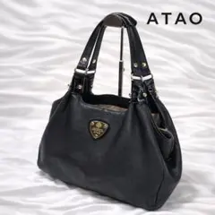 【美品】ATAO キャンディ エナメル ワンショルダー ブラック タッセル付 黒 極美品】アタオ キャンディ ショルダーバッグ エナメル レザー