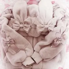 LIZLISA♥うさみみフードファーブルゾン♥ピンク