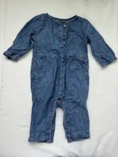 GAP デニム　ロンパース さくらんぼ柄