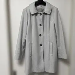 knox village グレー ボタン付きコート