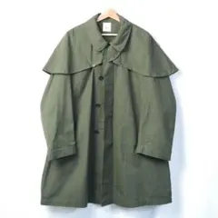 50s60s ビンテージ フランス軍 ミリタリー ケープ付き コート オリーブのサムネイル