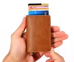 カードケース スライド式 スキミング防止　コンパクト　ミニ財布　おしゃれ　目立つ