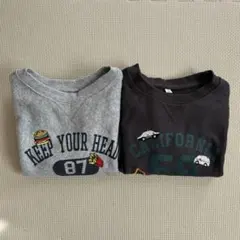 しまむら　長袖トレーナー 2枚セット 100cm