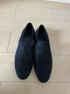 ZARA ブラック スリッポンシューズのサムネイル