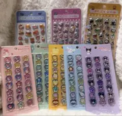 サンリオ　キャラクター　おはじきふうシール セット ぷくぷくシール 計8個