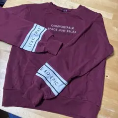 数回程度❗️lovetoxic ❗️ワインレッド トレーナー M 150㎝