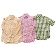 まとめ売り メンズシャツ ブランドシャツ 古着 Mサイズ 半袖 長袖のサムネイル