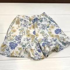 petit main 花柄フリルハーフパンツ 100