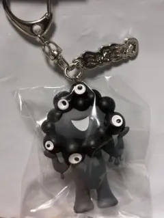 黒ミャクミャク立体PVCキーホルダー★黒ミャクネームプレート付きキーホルダー
