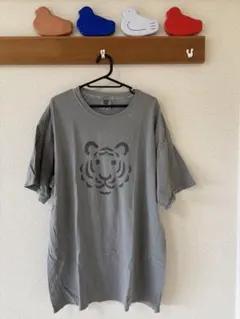 COMFORT COLORS タイガー プリント Tシャツ グレー XL