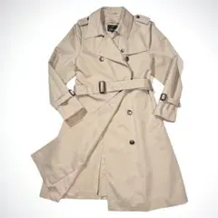 23区 XL コットンポリ ギャバジン ロング トレンチコート 44 ベルト