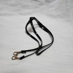 ショルダーストラップ 黒エナメル