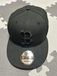 New Era 9FIFTY ブラック スナップバックキャップ