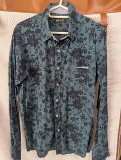 ビームスハート 花柄 ボタンダウン 長袖 シャツ