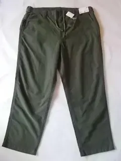新品★4XL ユニクロ ワイドフィットワークパンツ オリーブ