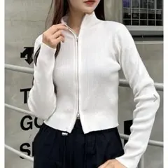 INGNI ダブルジッパーカットソー　カーディガン