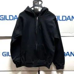 GILDANギルダン☆ジップアップ☆フルジップ☆パーカー☆ブラック黒☆XLサイズのサムネイル