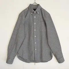 【大人気◆未使用ほぼ新品に近い】BEAMS＋ギンガムチェックBDシャツ黒ブラック
