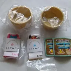 サンリオ　miniぬぐい＆miniおけ　ガチャ　ポチャッコ　マイメロ　2点セット