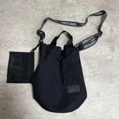 GREGORY　グレゴリー × フリークスストア　バッグ 巾着バッグ 黒のサムネイル