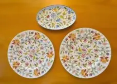 MINTON Haddon Hall プレート3枚セットとワイルドストロベリーのサムネイル