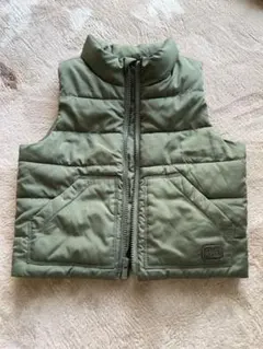 GAP キッズ 中綿ベスト カーキ