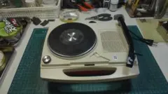 planet 50Hz地域用 青色ナショナル真空管レコードプレイヤーSF-320