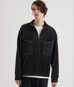 UNITED TOKYO RIPPLE ハーフジッププルオーバー