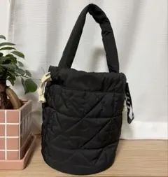 BAYFLOW チャーム付キルト巾着 ベイフロー バッグ ショルダーバッグ
