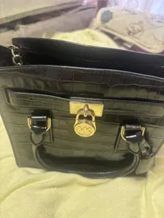 ☆《美品》MICHAEL KORS クロコダイル型押し チェーンショルダーバッグ 
