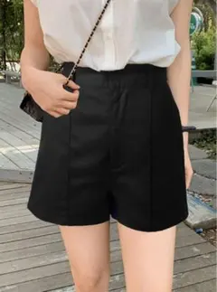 GRL ピンタックハイウエストショートパンツ[gm628] Sサイズのサムネイル